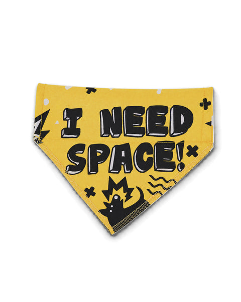 I Need Space Yellow Dog Bandana