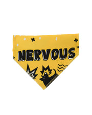 Yellow bandana for NERVOUS dogs