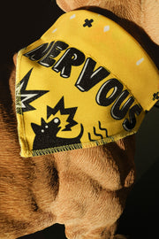 Yellow bandana for NERVOUS dogs
